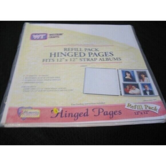 Westrim Crafts new 12x12 10 sheets 20 pages refill #29015 and 10 page protectors - Picture 2 of 3